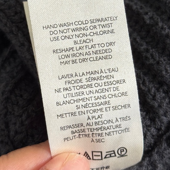 Free People MEDIUM Black Marlie Deep V Fringed Pullover Sweater - Picture 11 of 12